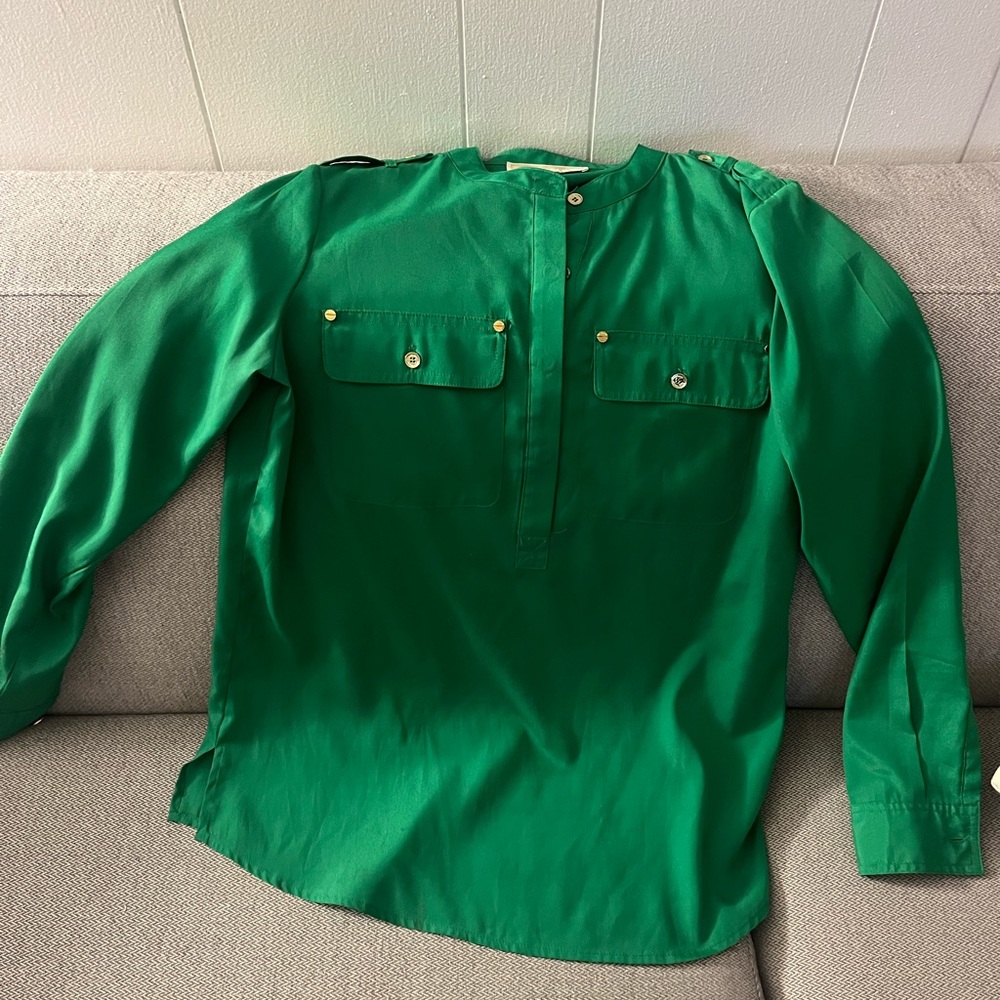 Michael Kors Green Blouse